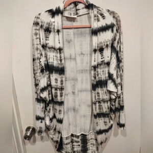 Bryn Walker Women's Knit Tie Dye Cocoon Style Cardigan Jacket Sz XS-Boho Beach